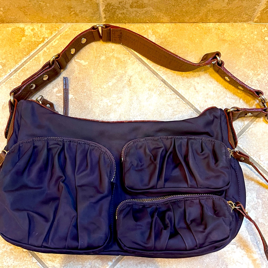 Mz Wallace Purple Pocketbook Shoulder Bag